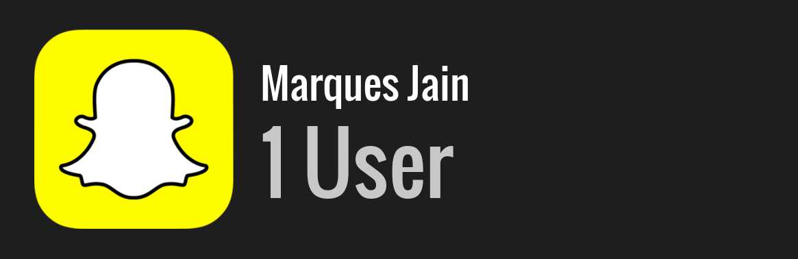 Marques Jain snapchat