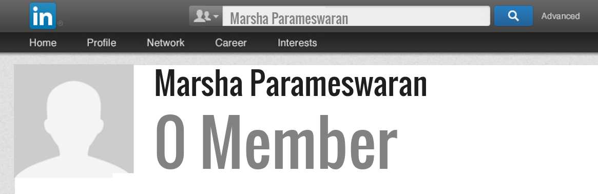 Marsha Parameswaran linkedin profile