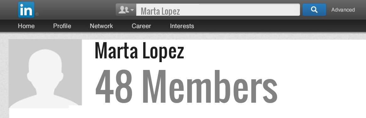 Marta Lopez linkedin profile
