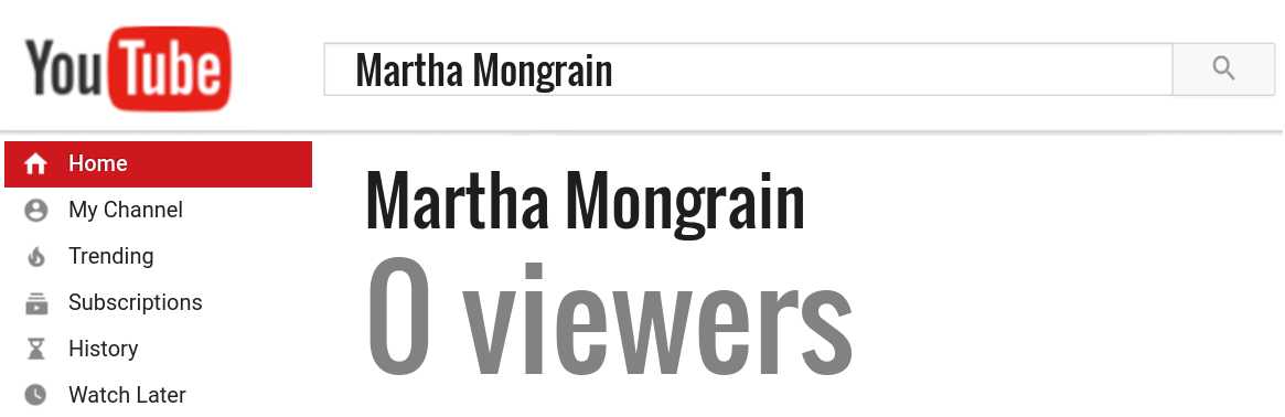Martha Mongrain youtube subscribers
