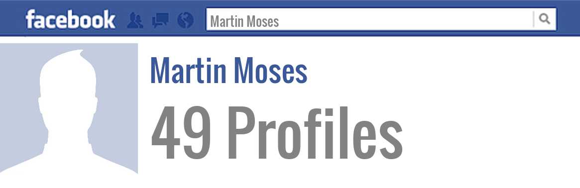 Martin Moses facebook profiles
