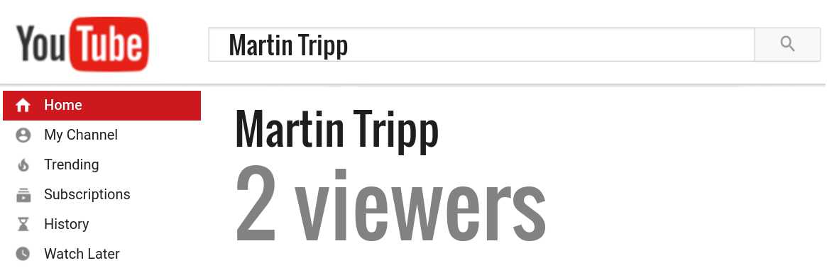 Martin Tripp youtube subscribers