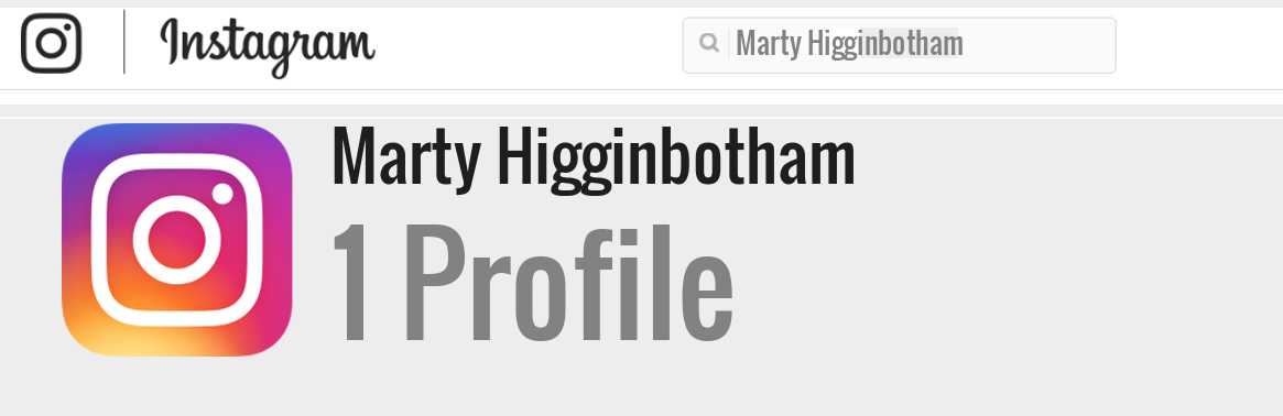 Marty Higginbotham instagram account