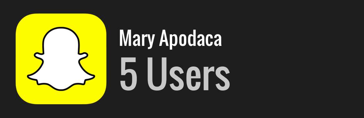 Mary Apodaca snapchat