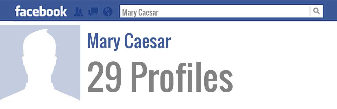 Mary Caesar facebook profiles