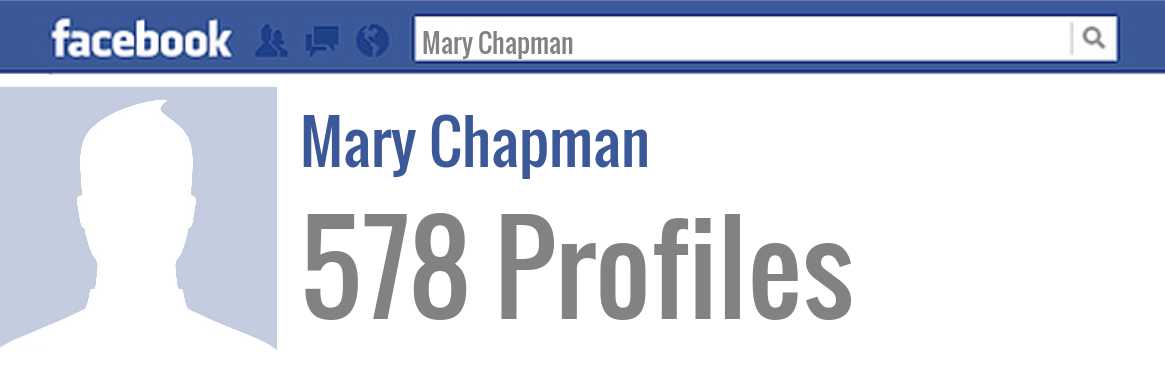 Mary Chapman facebook profiles