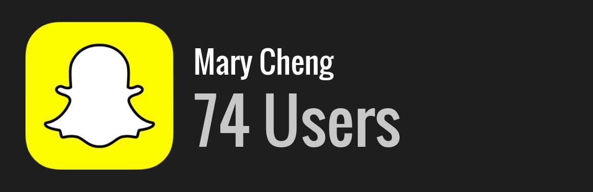 Mary Cheng snapchat