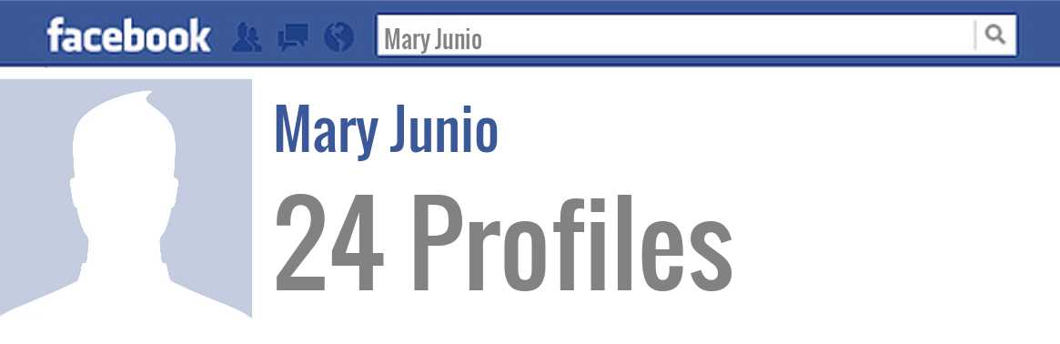 Mary Junio facebook profiles