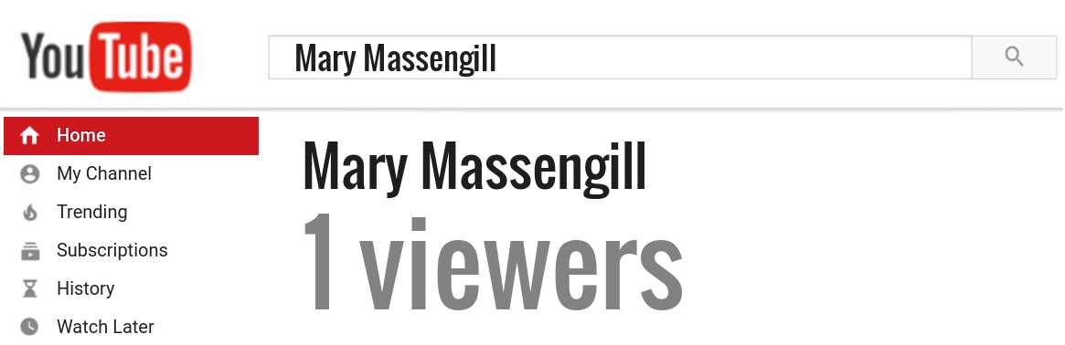 Mary Massengill youtube subscribers