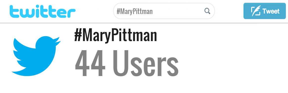 Mary Pittman twitter account