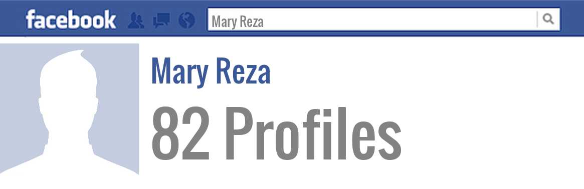 Mary Reza facebook profiles