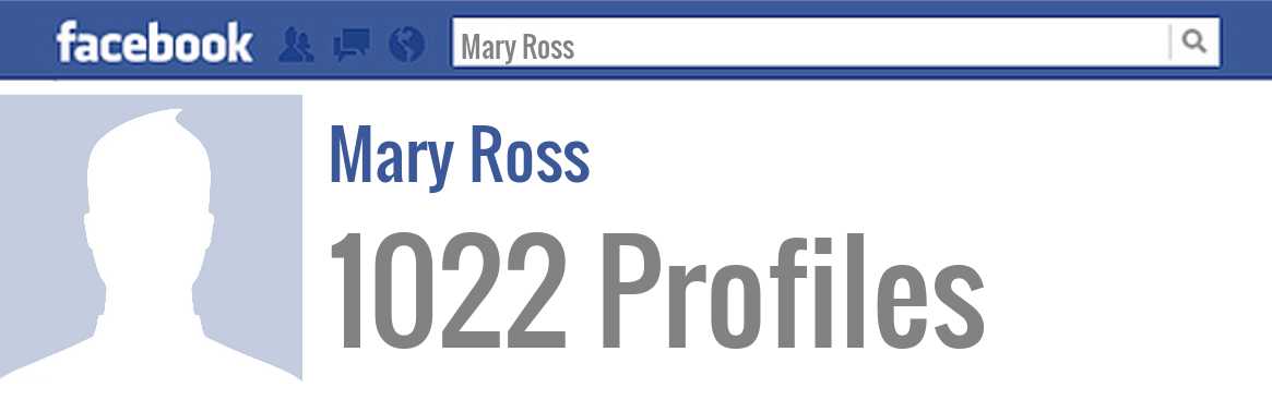 Mary Ross facebook profiles