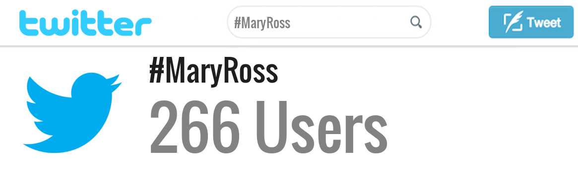 Mary Ross twitter account