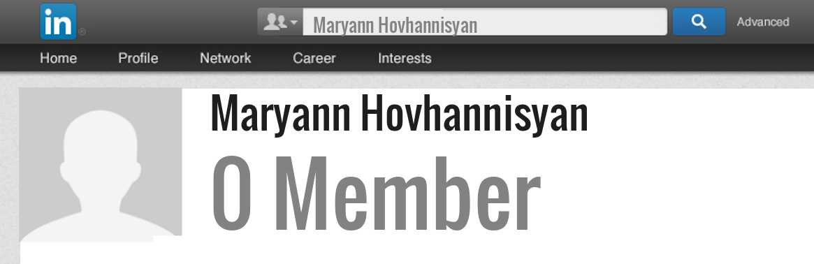 Maryann Hovhannisyan linkedin profile