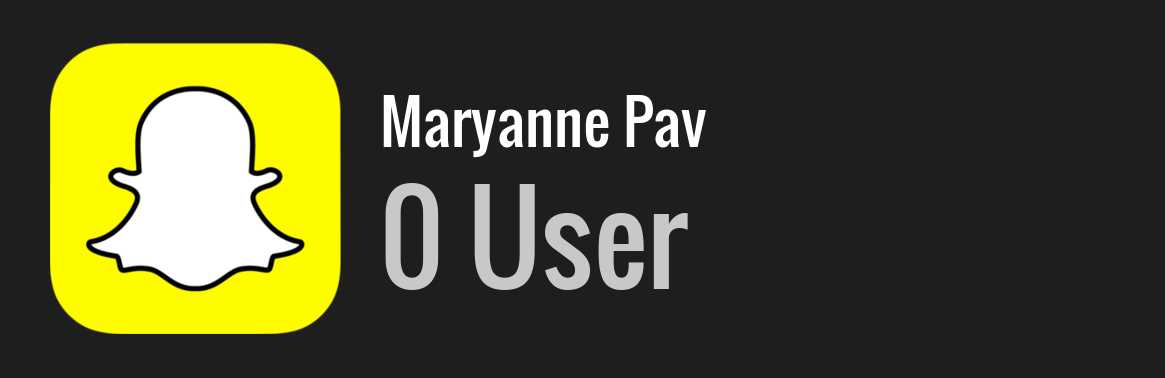 Maryanne Pav snapchat