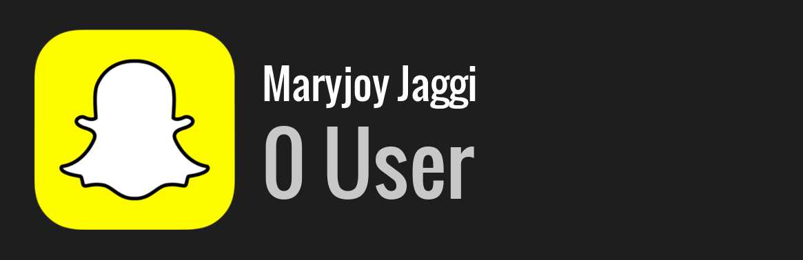 Maryjoy Jaggi snapchat