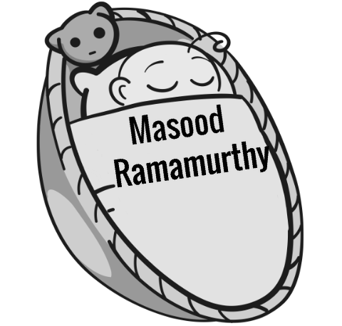 Masood Ramamurthy sleeping baby