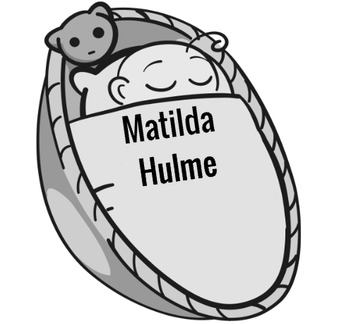 Matilda Hulme sleeping baby