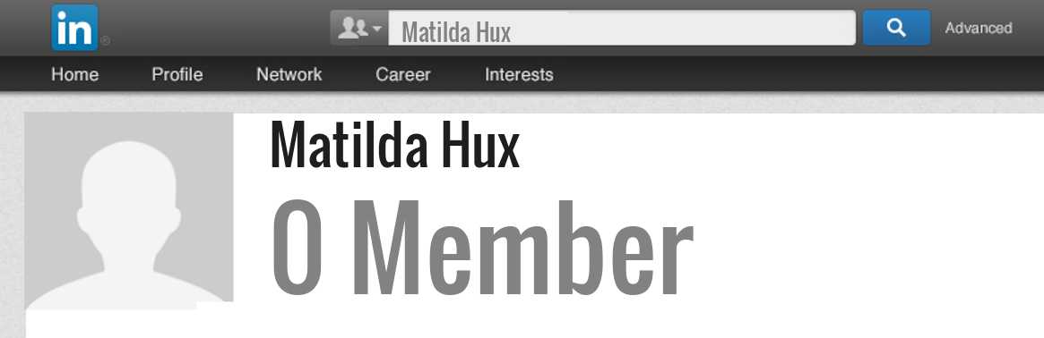 Matilda Hux linkedin profile