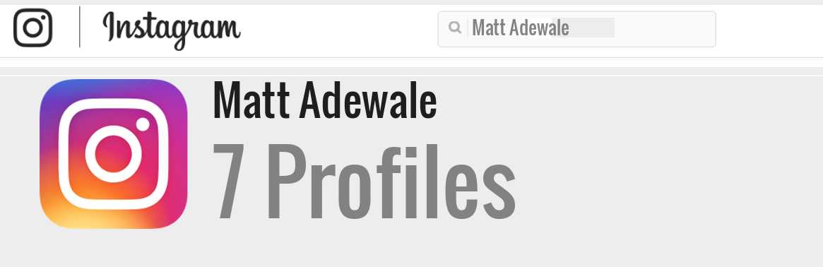 Matt Adewale instagram account