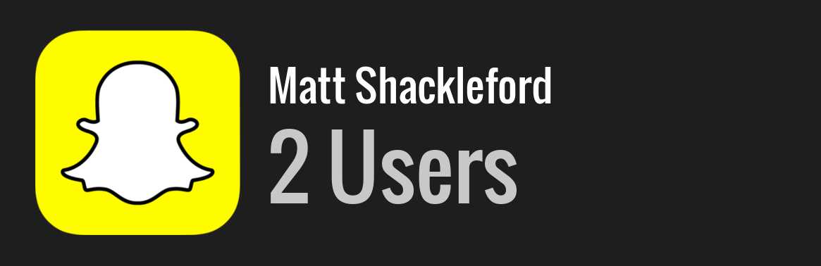 Matt Shackleford snapchat