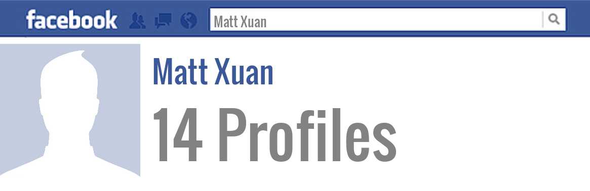 Matt Xuan facebook profiles