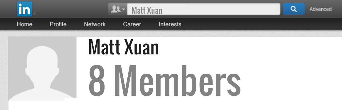 Matt Xuan linkedin profile