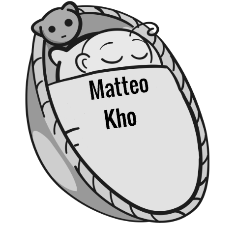 Matteo Kho sleeping baby