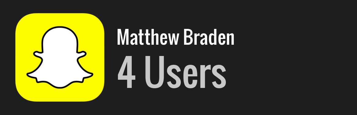 Matthew Braden snapchat