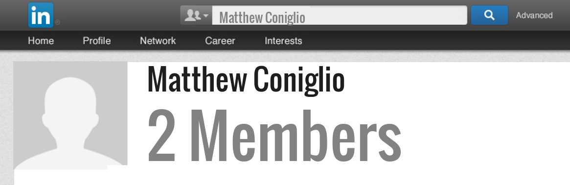 Matthew Coniglio linkedin profile