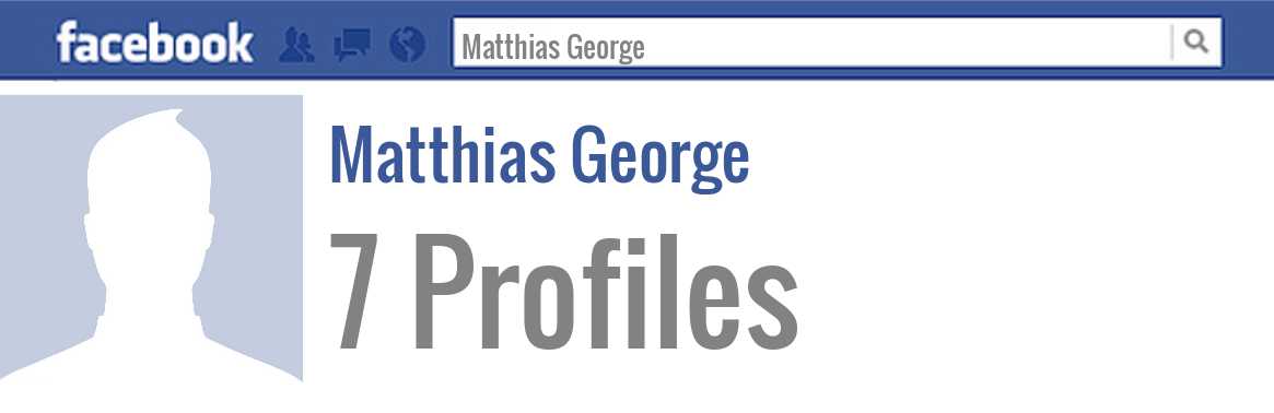 Matthias George facebook profiles