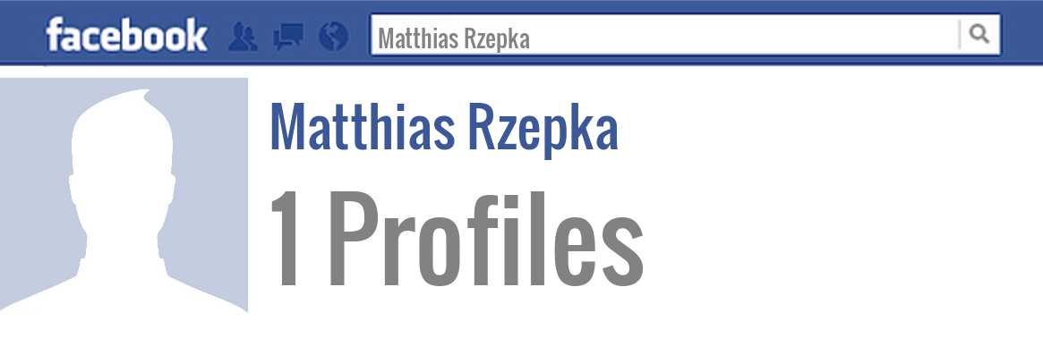 Matthias Rzepka facebook profiles