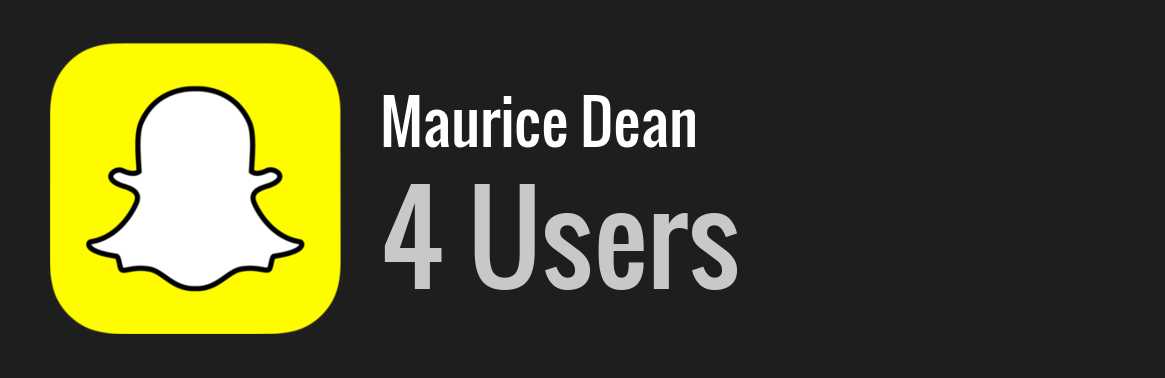 Maurice Dean snapchat