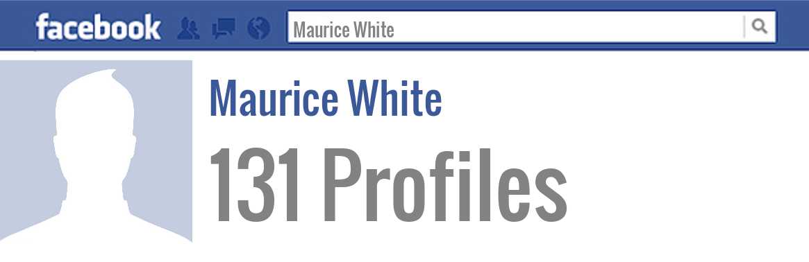Maurice White facebook profiles