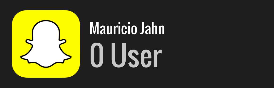 Mauricio Jahn snapchat