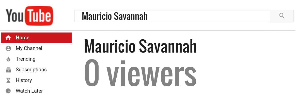 Mauricio Savannah youtube subscribers