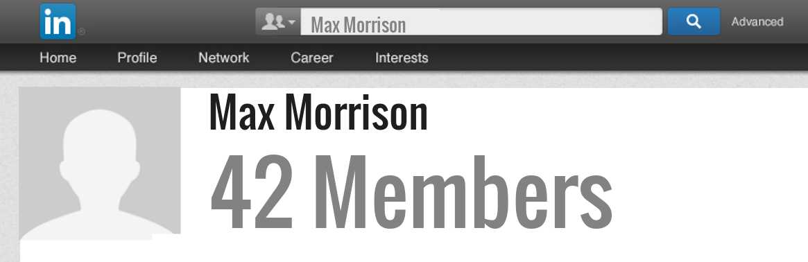 Max Morrison linkedin profile