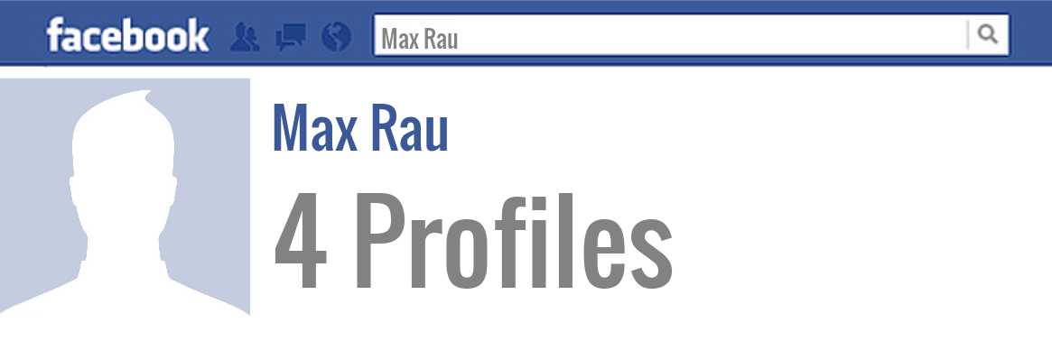 Max Rau facebook profiles