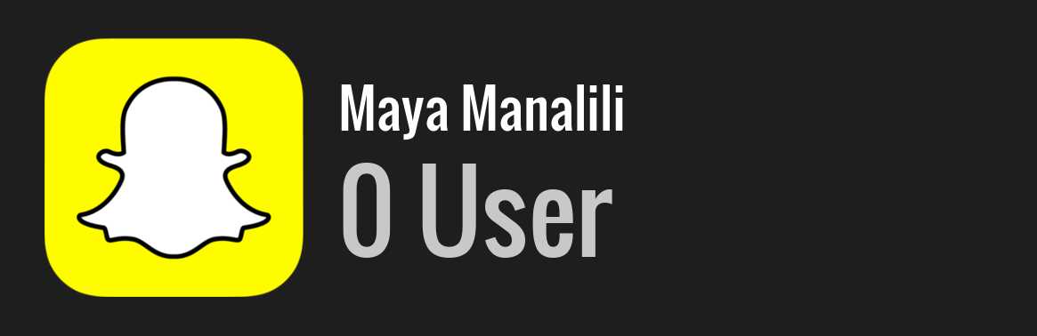 Maya Manalili snapchat
