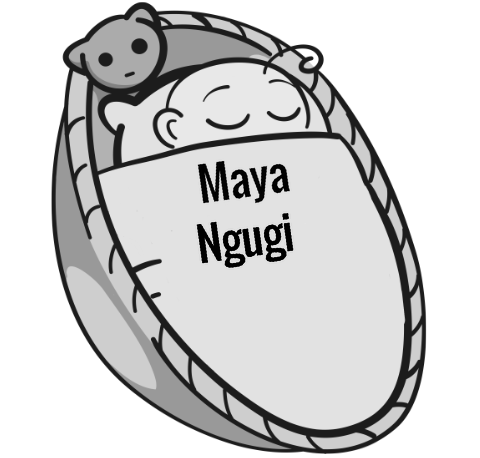 Maya Ngugi sleeping baby