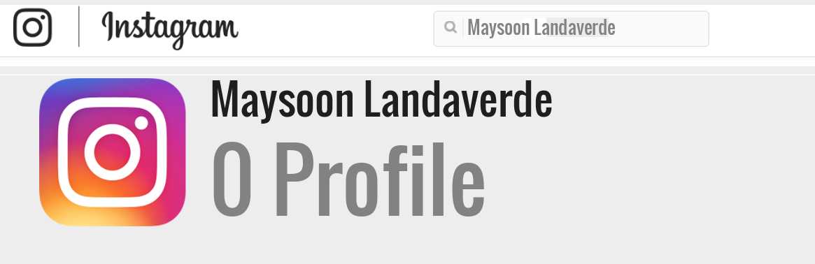 Maysoon Landaverde instagram account