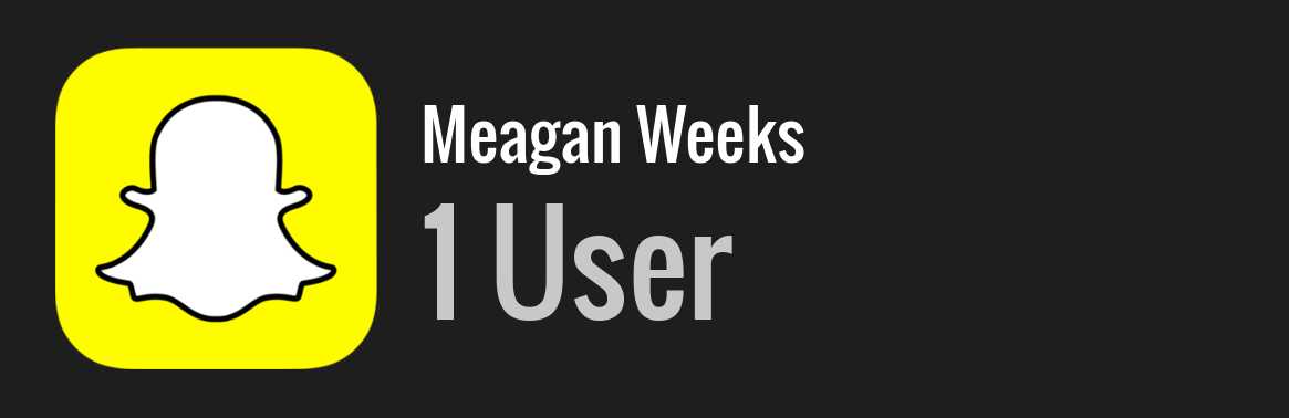 Meagan Weeks snapchat
