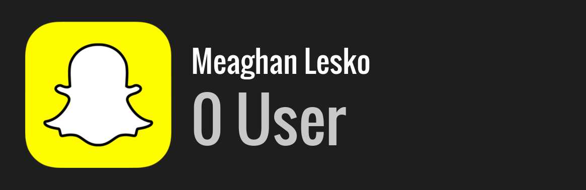 Meaghan Lesko snapchat