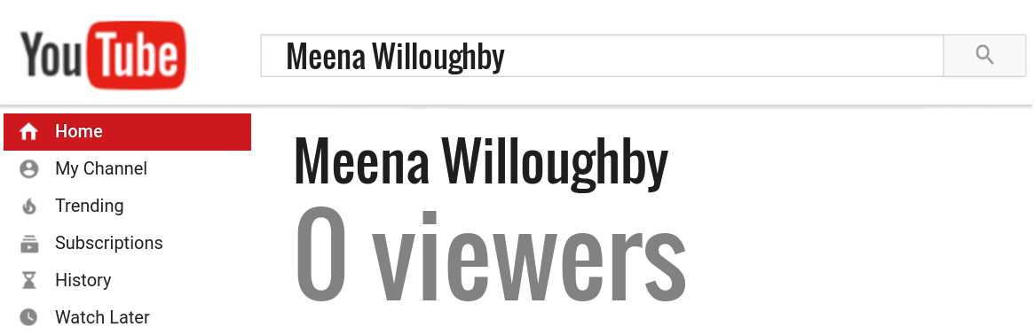 Meena Willoughby youtube subscribers
