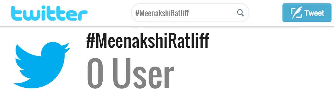 Meenakshi Ratliff twitter account