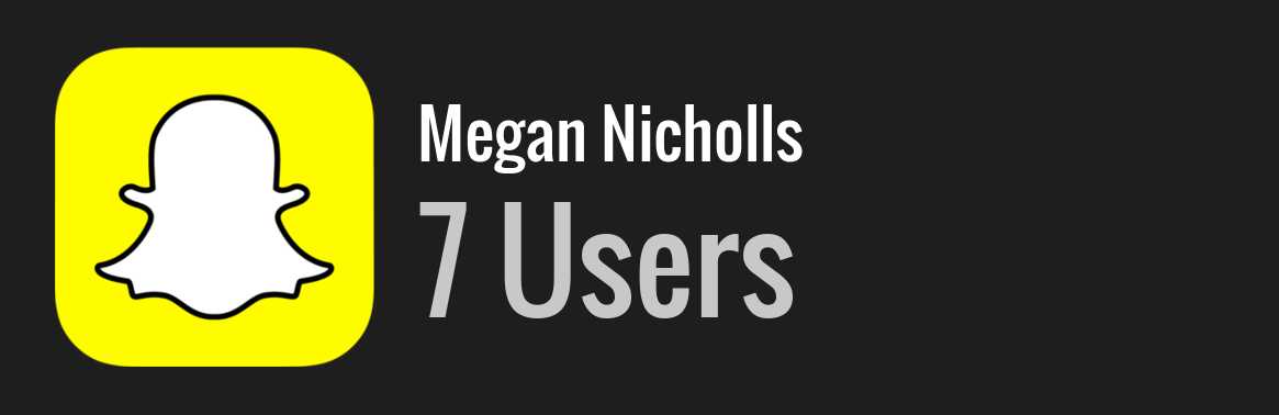 Megan Nicholls snapchat