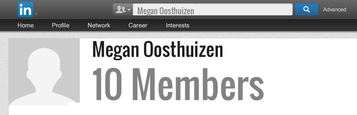 Megan Oosthuizen linkedin profile