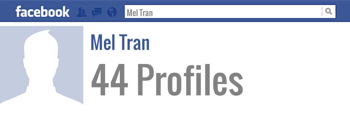 Mel Tran facebook profiles