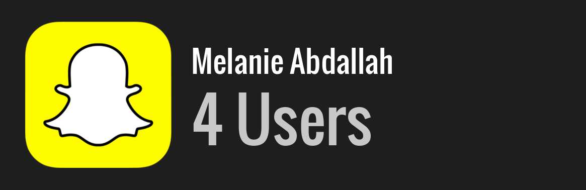 Melanie Abdallah snapchat