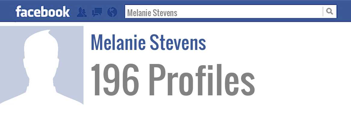 Melanie Stevens facebook profiles